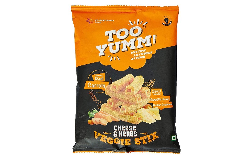 Too Yumm Cheese & Herbs Veggie Stix   Pack  60 grams